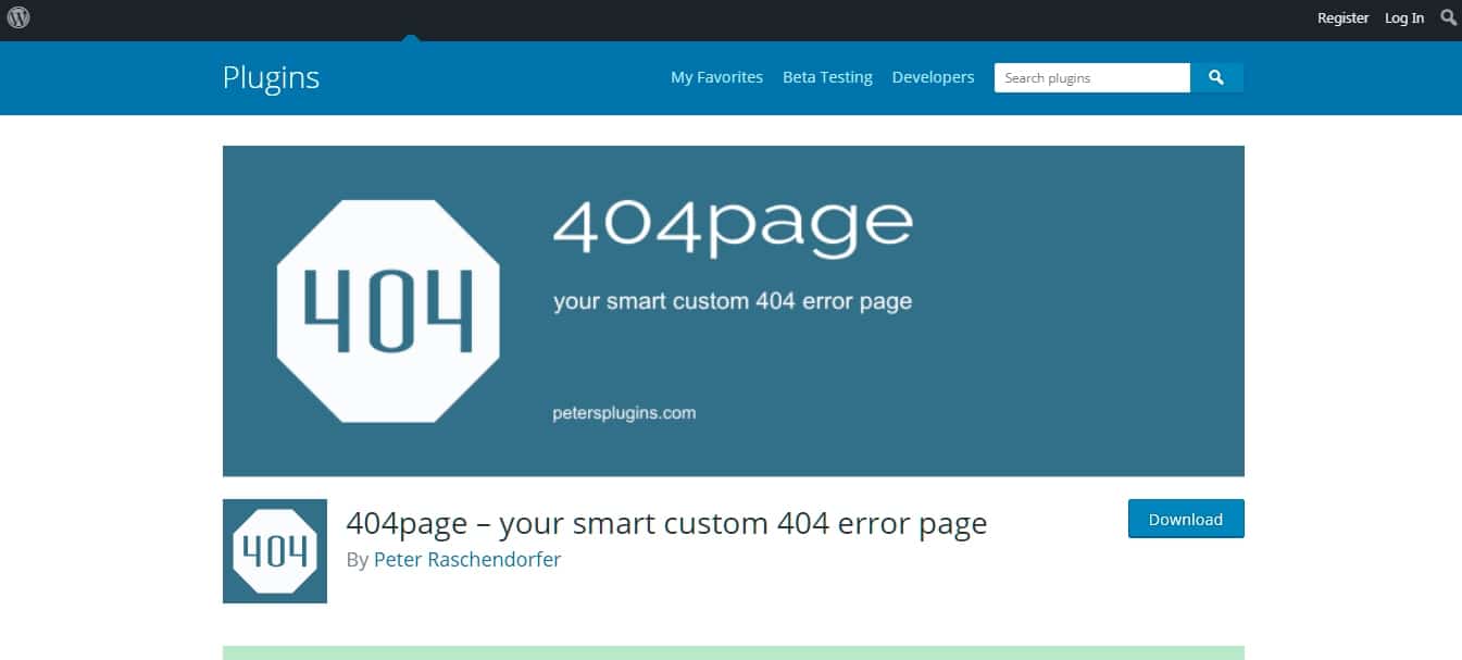 плагин 404 page